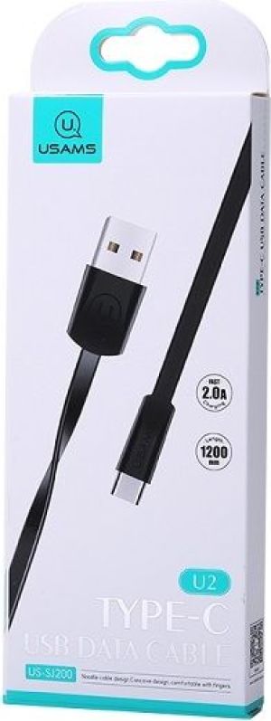 Kabel USB Usams USB-A - USB-C 1.2 m Czarny (SJ200TC01) 1