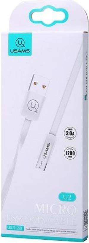 Kabel USB Usams USB-A - microUSB 1.2 m Biały (SJ201MIC02) 3