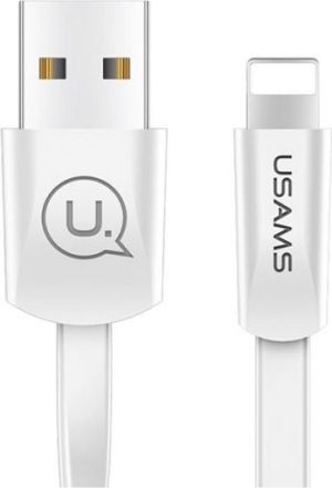 Kabel USB Usams USB-A - Lightning 1.2 m Biały (SJ199IP02) 2