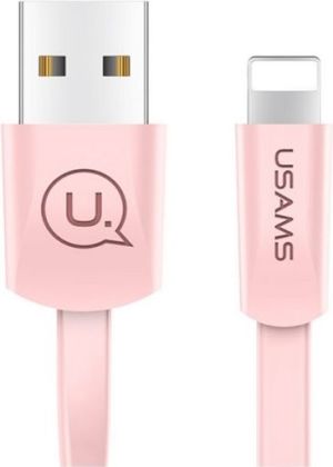 Kabel USB Usams USB-A - Lightning 1.2 m Różowy (SJ199IP055) 1