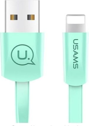 Kabel USB Usams USB-A - Lightning 1.2 m Zielony (SJ199IP03) 1