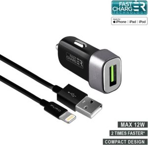 Ładowarka Puro Mini 1x USB-A 2.4 A  (FCMCHUSBAPLT24CBLK) 2