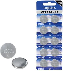 LogiLink Bateria Ultra Power CR2016 10 szt. 1