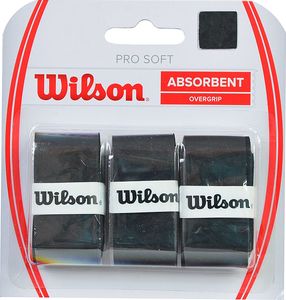 Wilson Owijka Pro Soft Absorbent Overgrip 3szt. czarna (WRZ4040) 1