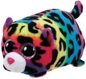 Meteor Maskotka Pluszowa TY Teeny Tys Jelly leopard kolorowa (42163) 1