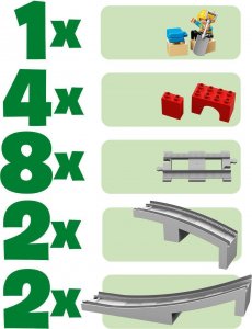LEGO Duplo Tory Kolejowe i wiadukt (10872) 6
