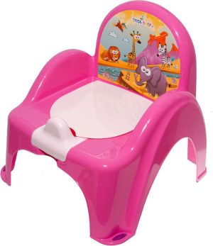 Tega Baby Nocnik krzesełko z pozytywką Safari - różowy (PO-041-127) 1
