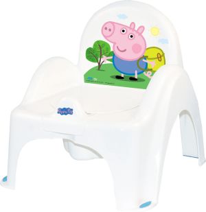 Tega Baby Nocnik krzesełko z pozytywką Peppa Pig - biało-niebieski (PO-068-103-N) 1