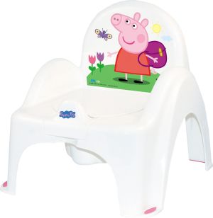 Tega Baby Nocnik krzesełko z pozytywką Peppa Pig - biało-różowy (PO-068-103-R) 1