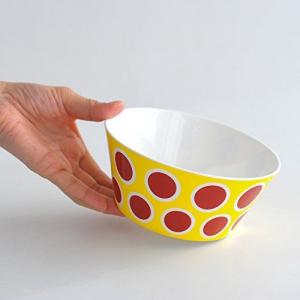 Alessi Miska Circus z porcelany żółta czerwone kropki średnica 16cm (8003299404995) 3