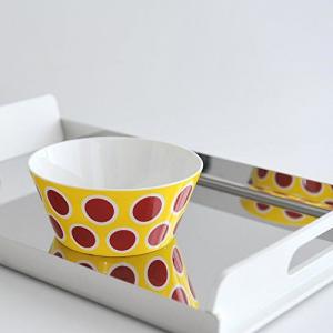 Alessi Miska Circus z porcelany żółta czerwone kropki średnica 16cm (8003299404995) 4