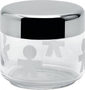 Alessi Słoik szklany z hermetyczną stalową pokrywką 0,5l 1