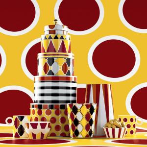 Alessi CIRCUS Zestaw trzech pojemników z motywem dekoracyjnym 2