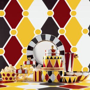 Alessi CIRCUS Zestaw trzech pojemników z motywem dekoracyjnym 3