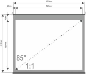 Ekran do projektora 4World 08138 3