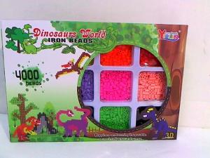 Hipo Koraliki do zgrzewania Dinozaury 4000 sztuk 3D w pudełku 1