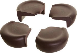 Dreambaby Zaokrąglone nakładki na narożniki brązowe 4