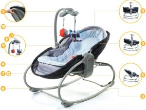 Tiny Love Wielofunkcyjny leżaczek-bujaczek-łóżeczko 3w1 - Luxe (TL000325) 7