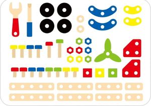 Viga Drewniany zestaw konstrukcyjny 48 el. 4