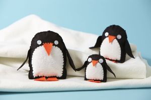 ButtonBag Zestaw kreatywny - Rodzina pingwinów 1
