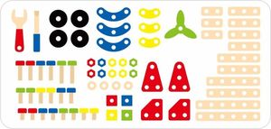 Viga Drewniany zestaw konstrukcyjny 68 el. 3