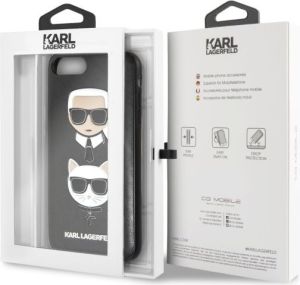 Karl Lagerfeld Karl & Choupette do iPhone 7/8 Czarny 2