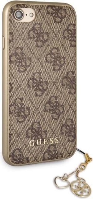 Guess Etui 4G Charms Collection do iPhone X, brązowy (GUHCPXGF4GBR) 2
