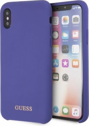 Guess Etui do iPhone X fioletowy (GUHCPXLSGLUV) 1