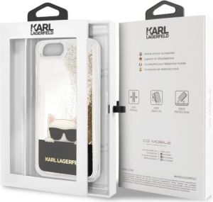 Karl Lagerfeld Choupette Sunglass Glitter do iPhone 7/8 Plus Złoty 5