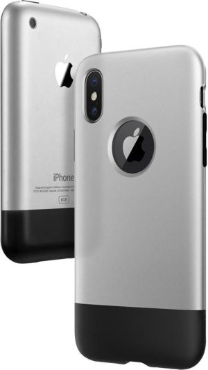 Spigen Nakładka Classic One do Apple iPhone X/XS srebrna 3