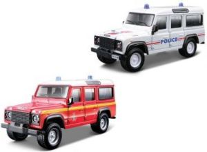 Bburago Land Rover Defender 110 Straż Policja 1:50 1