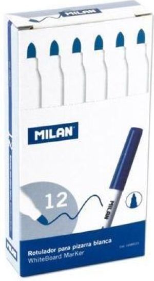 Milan Marker do tablic cienki czarny (12szt) MILAN 1