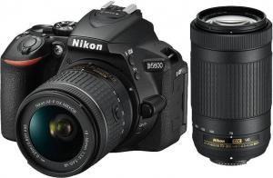 Lustrzanka Nikon D5600 + AF-P 18-55VR + AF-P DX 70-300 VR + karta 16GB + torba (VBA500K009) 1