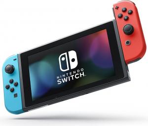 Nintendo Switch Neon + Super Mario Odyssey + Splatoon 2 3