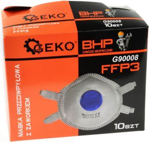 Geko Maska przeciwpyłowa z zaworkiem FFP3 (10/200) 4