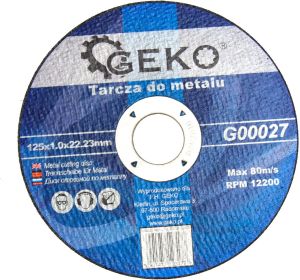 Geko Tarcza do metalu 125x1.0 10/50/400 (G00027) 1