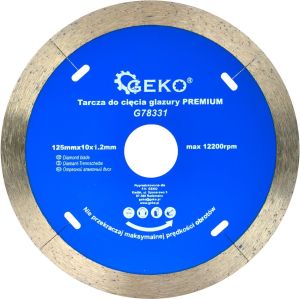 Geko Tarcza do cięcia glazury 125mmx10x1.2mm PREMIUM (200) 1