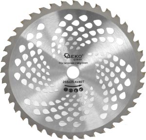 Geko Tarcza z widią do podkaszarki spalinowej 255x25,4mmx40T (50) 1