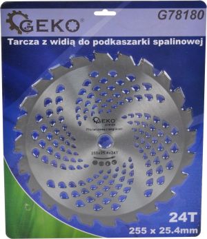 Geko Tarcza z widią do podkaszarki spalinowej 255x25,4mmx24T (50) 3