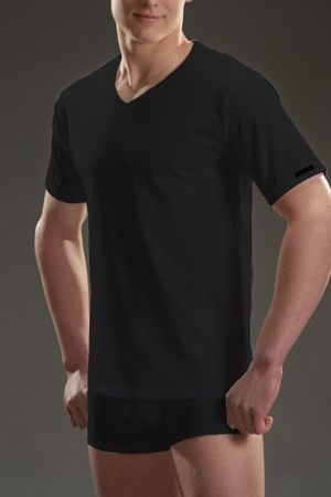 Cornette Koszulka męska authentic 201 new czarna r. L 1