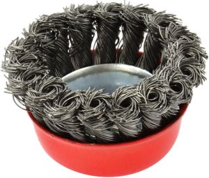 Geko Szczotka druciana czołowa pleciona 75mm 3" M14 (G00594) 2