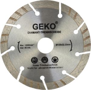 Geko Tarcza diam.125mm szara-laser (200)/ 1