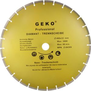 Geko Tarcza diam.400x8x32mm segment.GEKO PROFI(10) 1