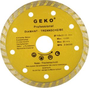 Geko tarcza diamentowa 115mm turbo (G00260) 1