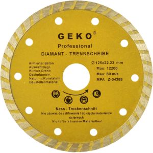 Geko Tarcza diam.125mm turbo GEKO PROFI(200) 1