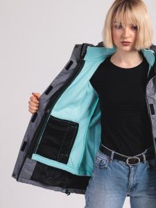 Hi-Tec Kurtka damska 3w1 Lady Lizzy Light Grey Melange/Aqua Splash r. L 9