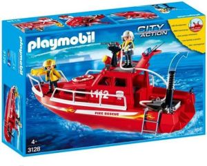 Playmobil Łódź strażacka z armatką wodną 3128 1