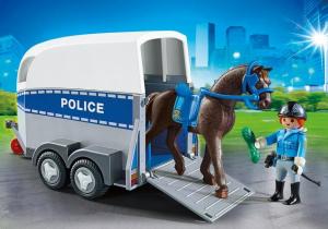 Playmobil Jednostka konna z przyczepką (6922) 2