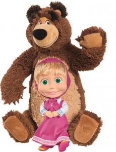 Simba Masza i Niedźwiedź Zestaw Pluszowy Miś 43 cm i lalka 23 cm 2