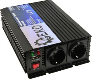 Przetwornica Geko Przetwornica napięcia 12V/230V 800/1600W (4) 2